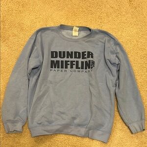 Dunder Mifflin Light Blue Sweatshirt (From The Office)